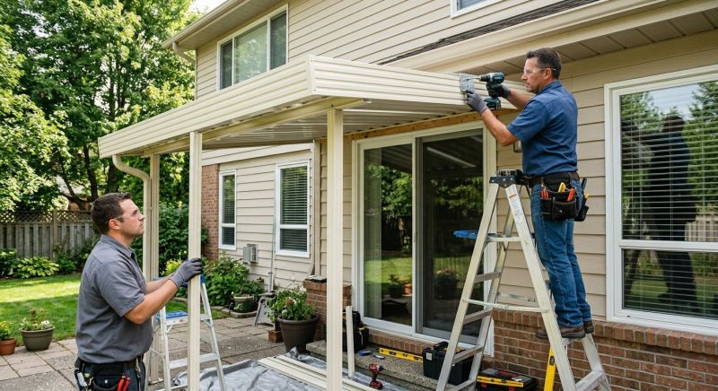 Aluminum Awning Installation in Fayetteville, NC