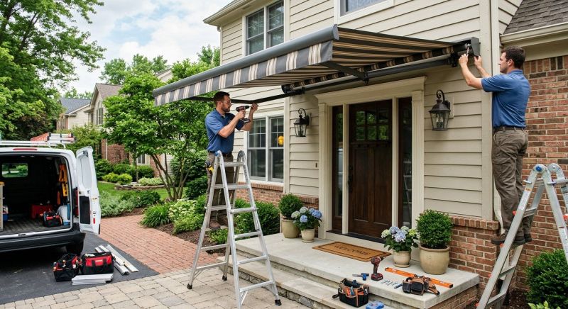 Entrance Awning Installation in Sonoma County, CA