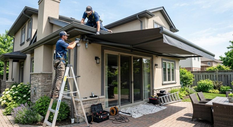 Motorized Awning Installation in Marin County, CA