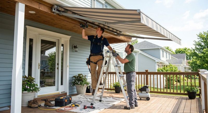 Porch Awning Installation in Marin County, CA