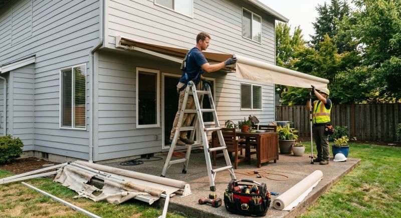 Retractable Awning Installation in Santa Rosa, CA