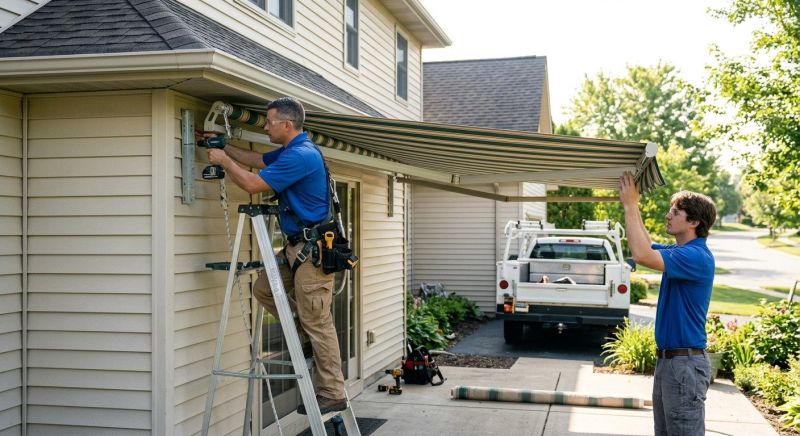 Retractable Awning Installation in Sonoma County, CA