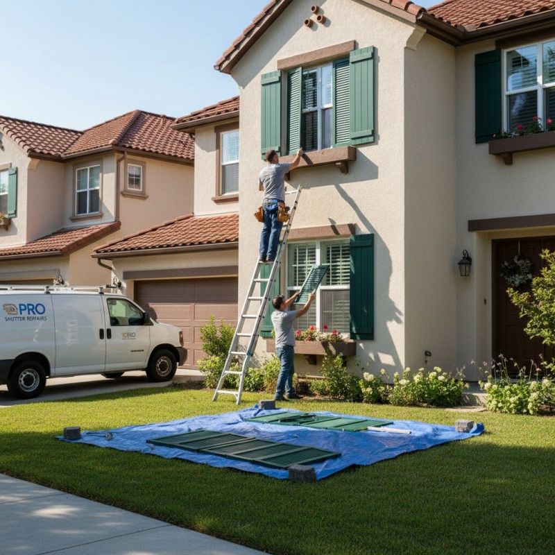 Vinyl Shutter Installation