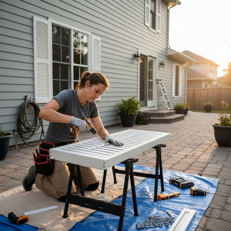 Vinyl Shutter Installation
