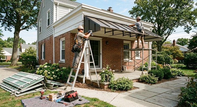 Aluminum Awning Installation in Fayetteville, NC