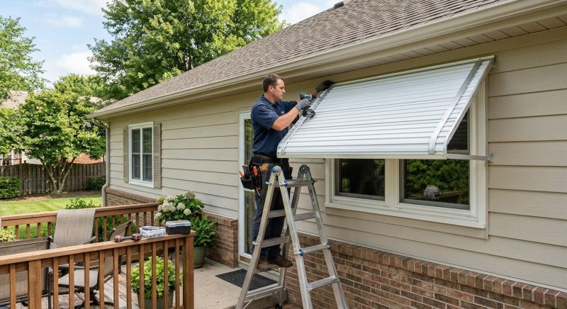 Aluminum Awning Installation in Marin County, CA