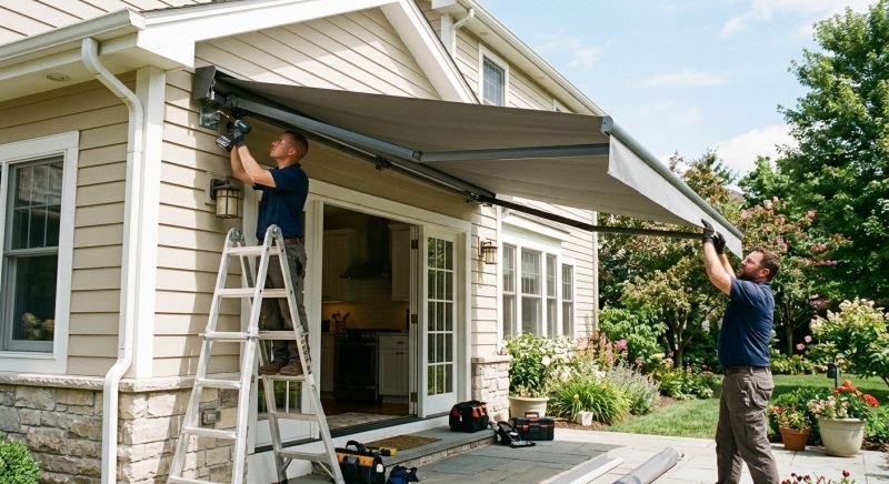 Canvas Awning Installation in Marin County, CA