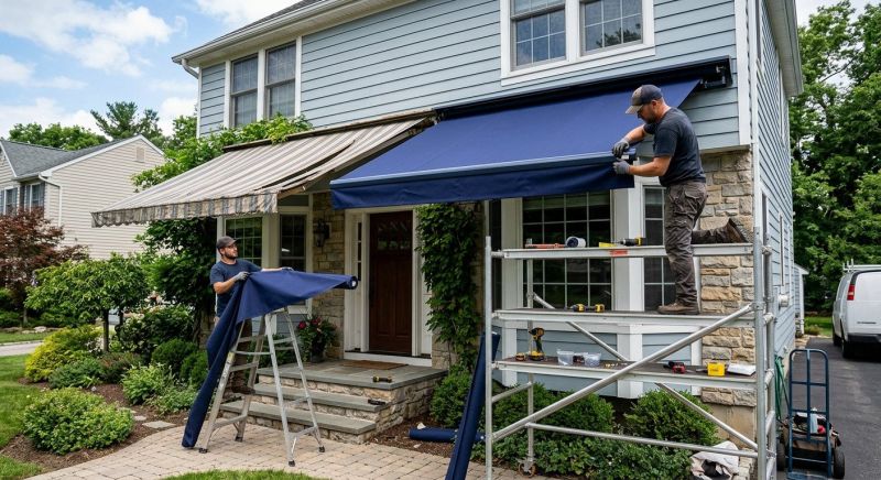 Canvas Awning Installation in Sonoma County, CA