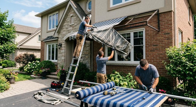 Cloth Awning Replacement in Sonoma County, CA