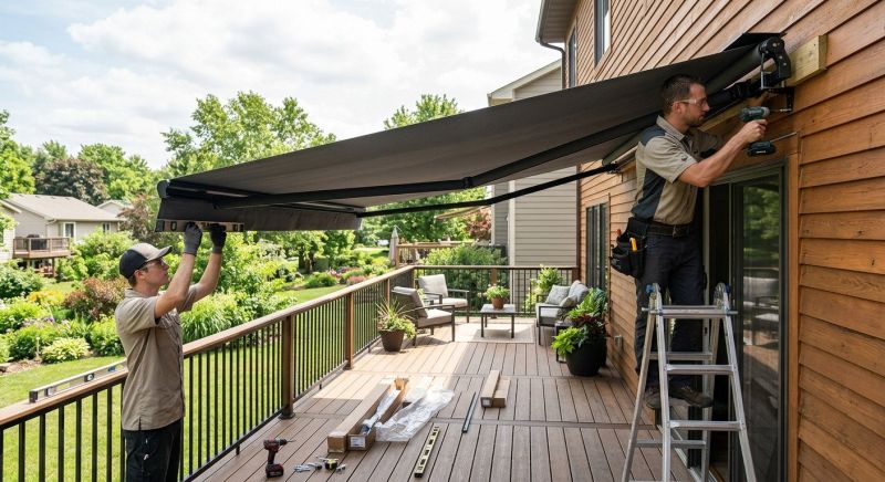 Deck Awning Installation in Marin County, CA
