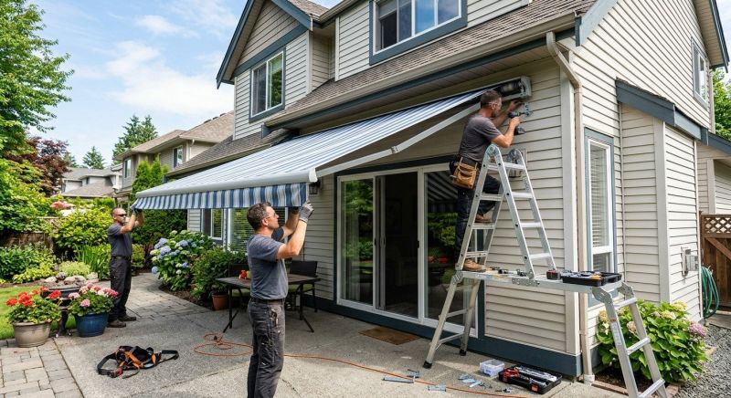 Deck Awning Installation in Sonoma County, CA
