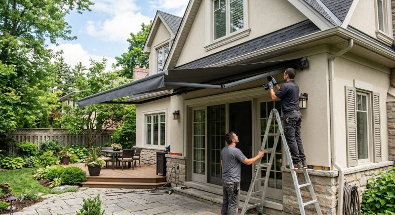 House Awning Installation in Marin County, CA