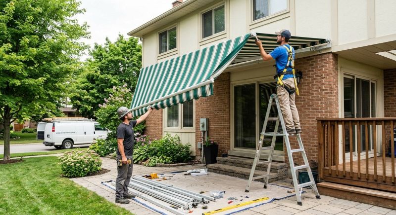 House Awning Installation in Sonoma County, CA