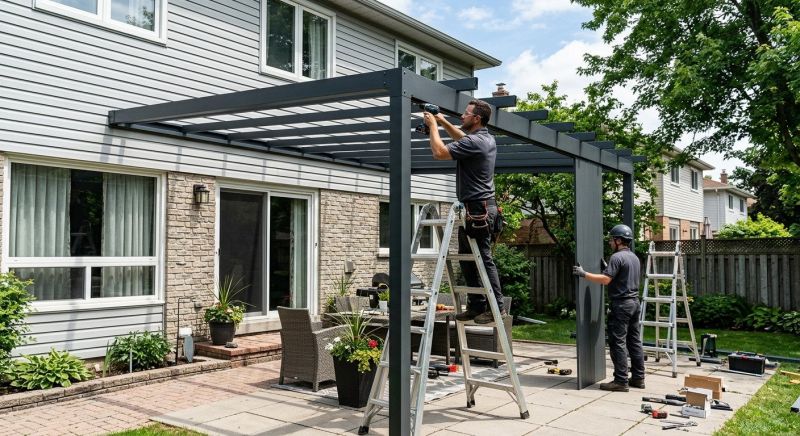 Metal Shade Installation in Napa, CA