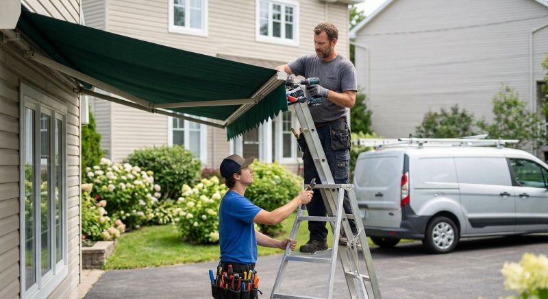 Motorized Awning Installation in Marin County, CA