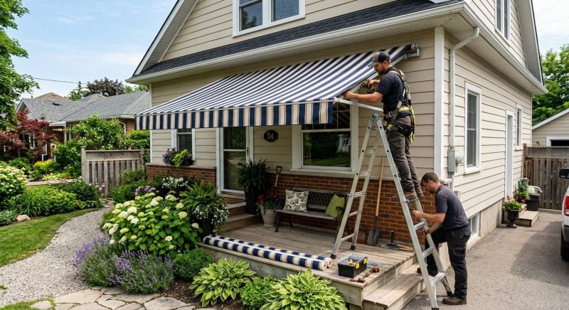 Porch Awning Installation in Napa, CA