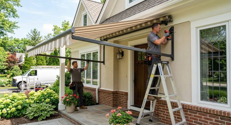 Porch Awning Installation in Santa Rosa, CA