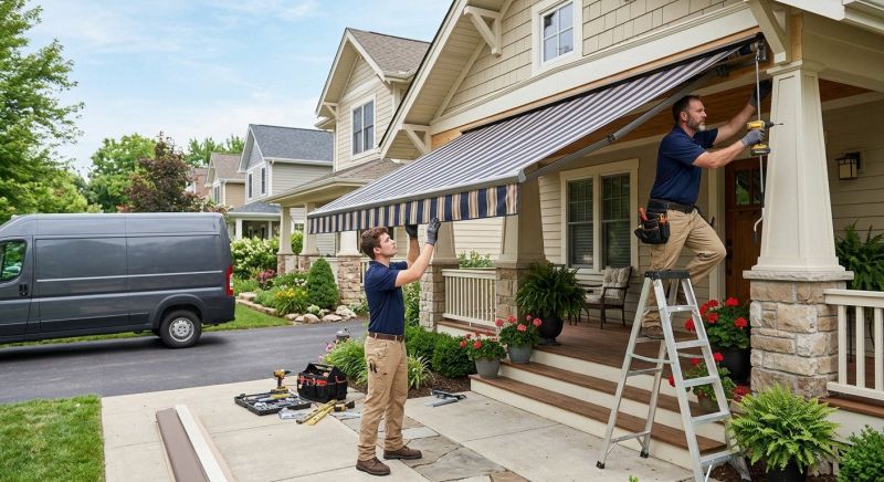 Porch Awning Installation in Santa Rosa, CA