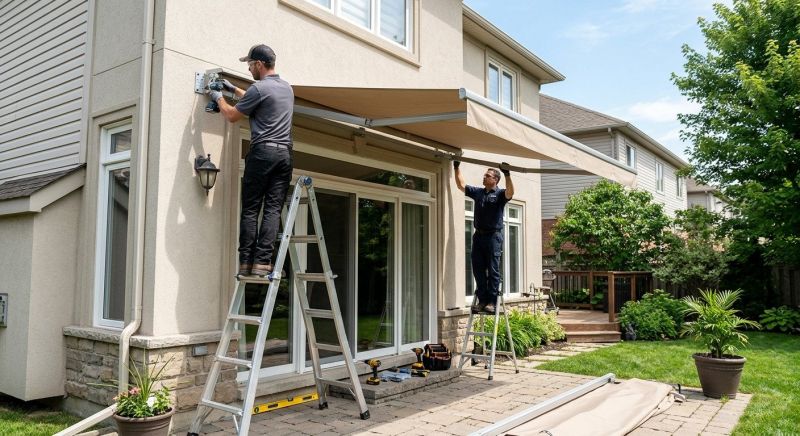 Retractable Awning Installation in Sonoma County, CA
